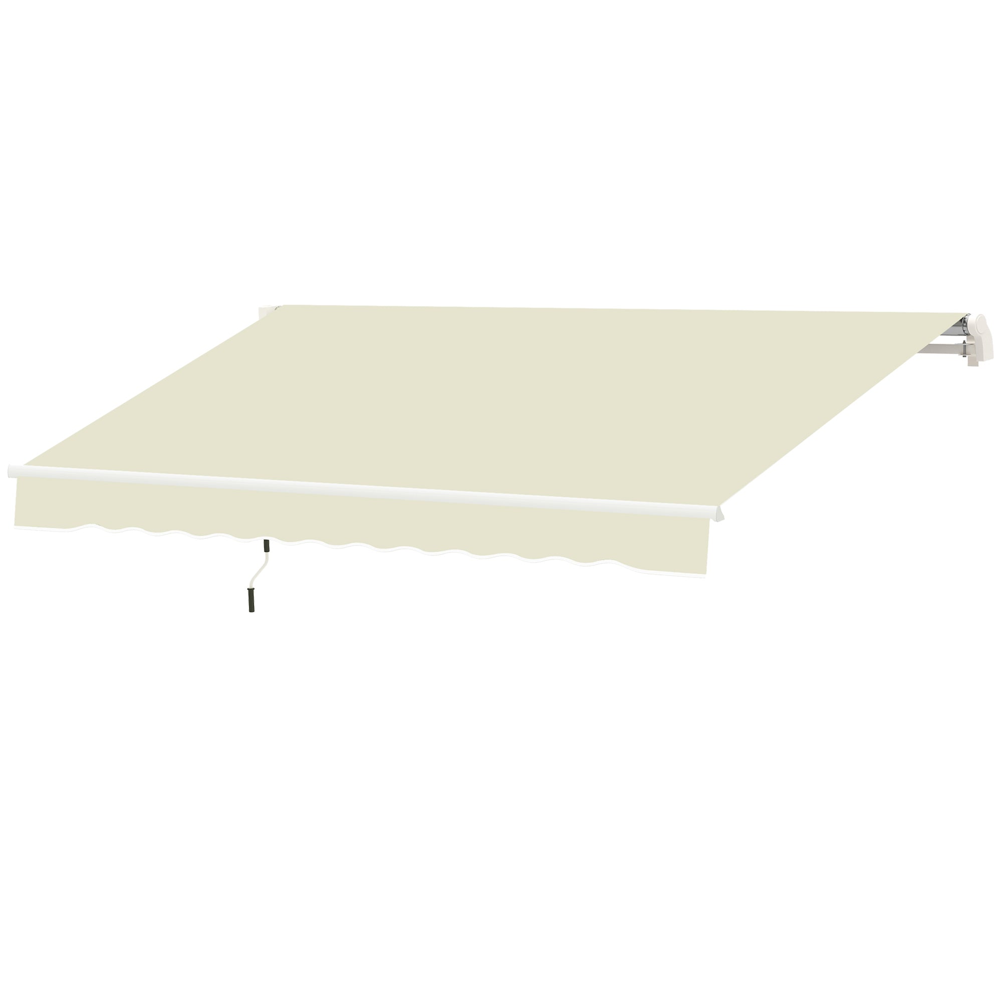 10' x 8' Retractable Awning Fabric Replacement Outdoor Sunshade Canopy Awning Cover, UV Protection, Cream White Awning Fabric Replacement at Gallery Canada