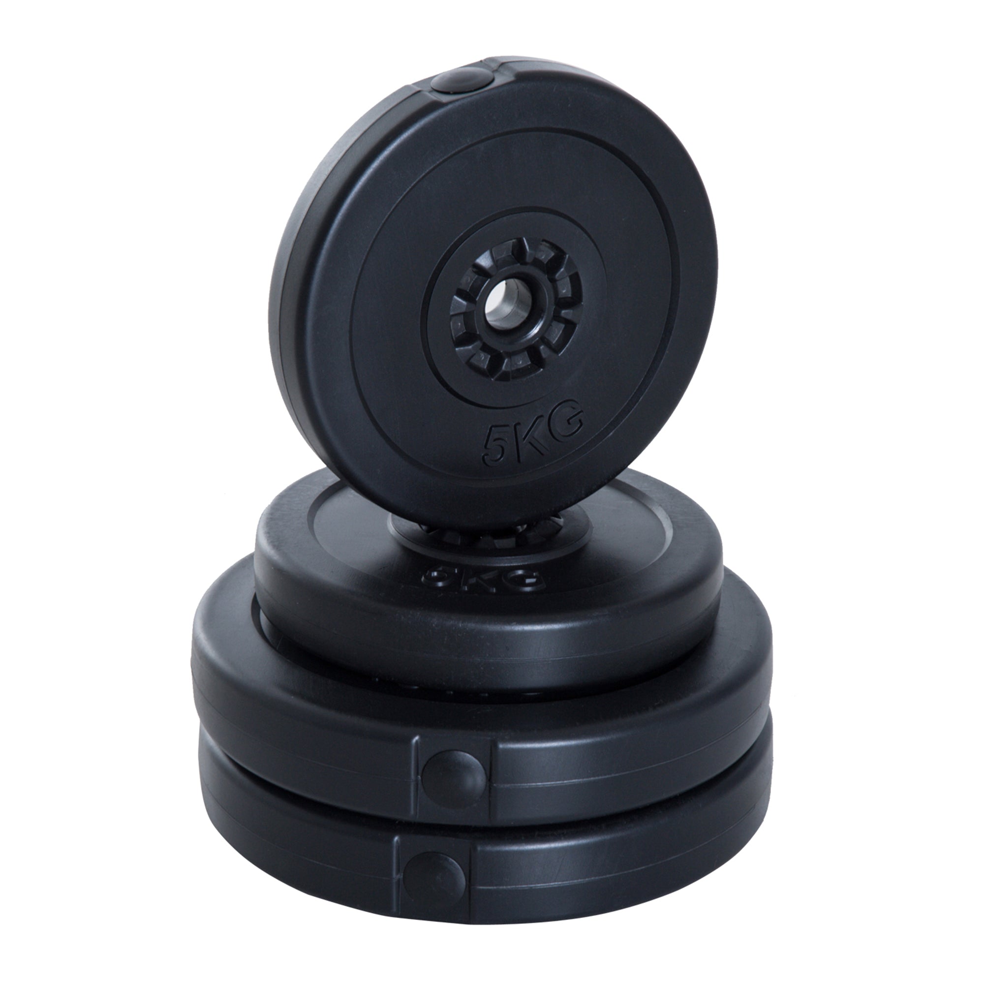 4 Piece dumbbell Weight Plates Set 2 x 11lbs and 2 x 22lbs Black (Weights Only) Dumbbells & Barbells at Gallery Canada