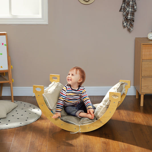 3 in 1 Wooden Climbing Toy for Toddlers with Cushion Pad Baby Gym & Playmats   at Gallery Canada