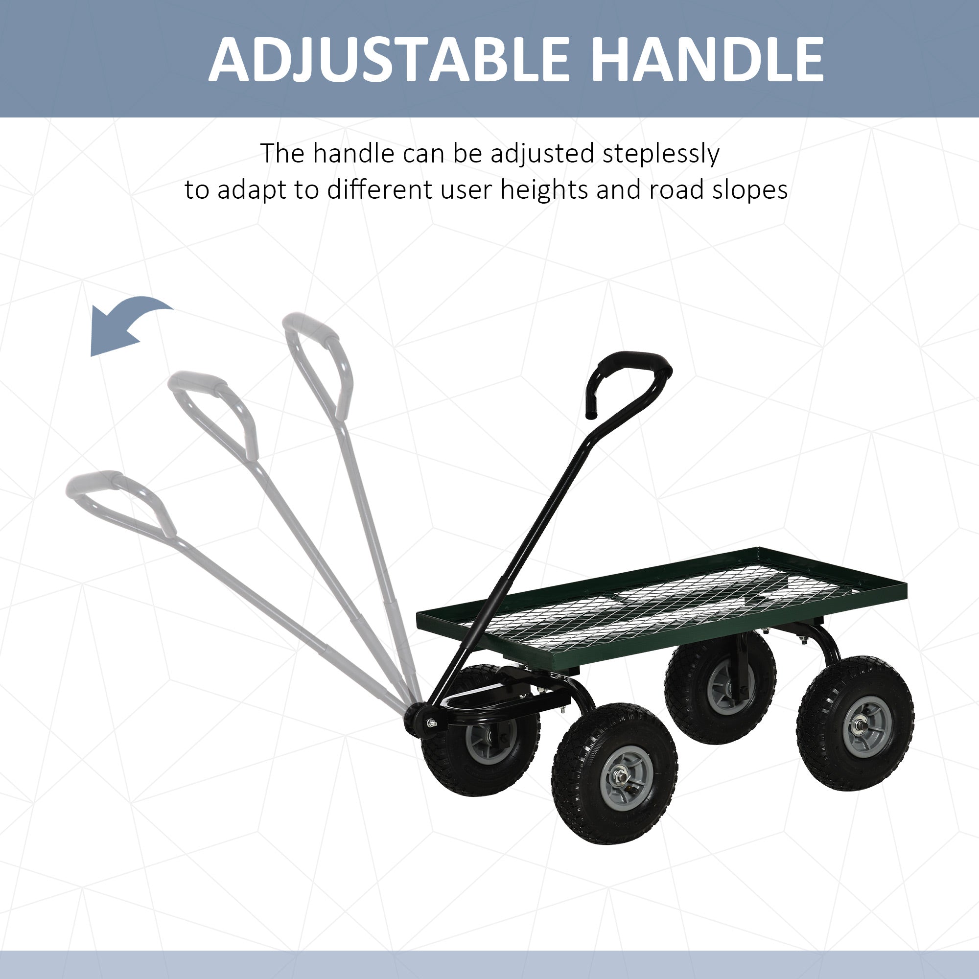 Heavy Duty Garden Wagon Cart with 10