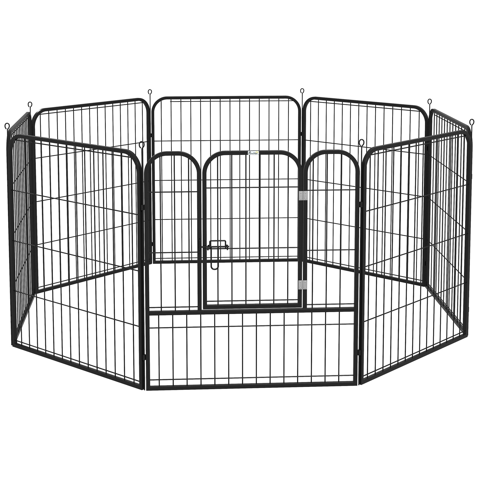 8 Panel Pet Playpen Play Yard Fence Home DIY Heavy-Duty Metal Foldable Indoor Outdoor 31