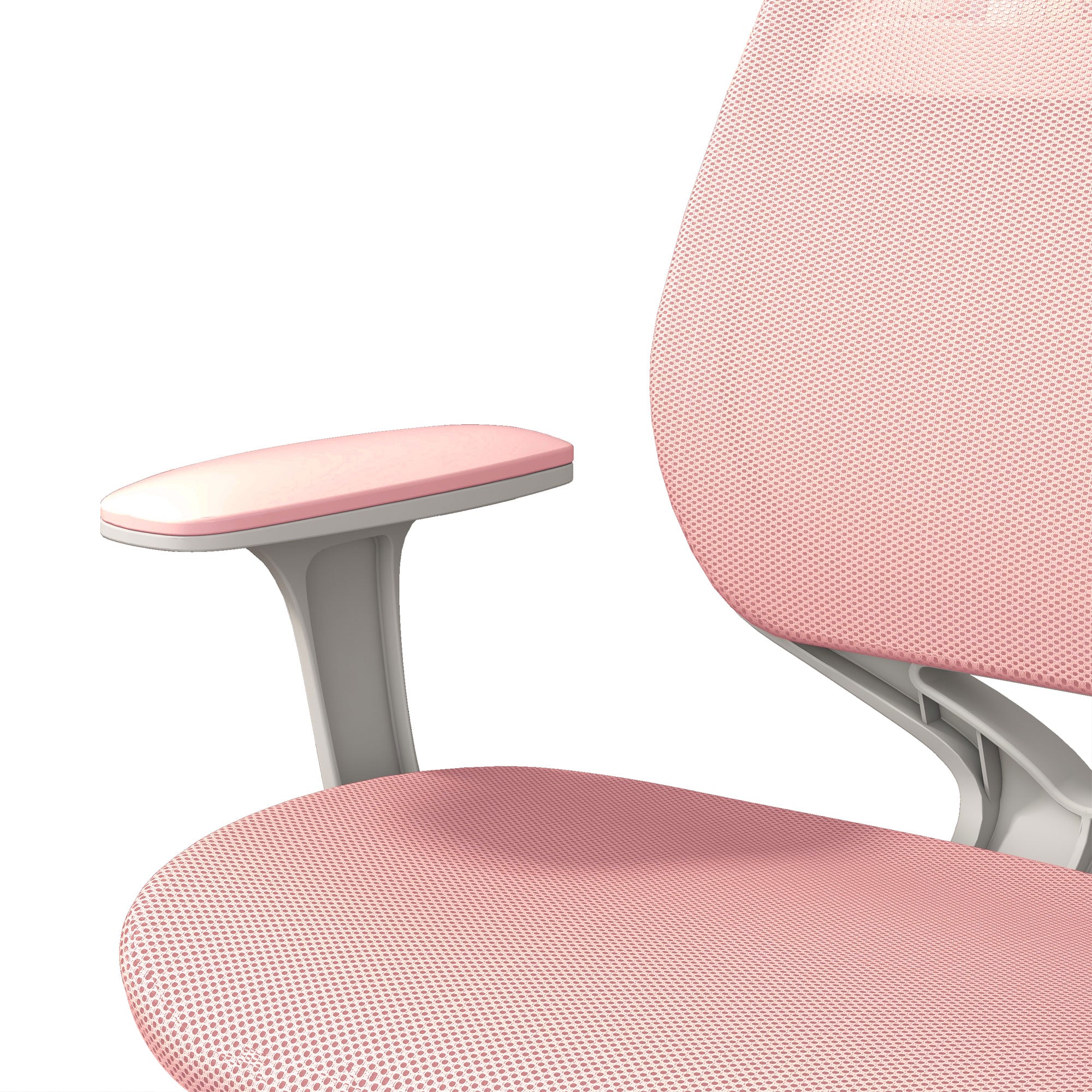 Office Chair, Small Computer Desk Chair with Mesh Back, Swivel Security Castors, Arm, Pink Task Chairs at Gallery Canada