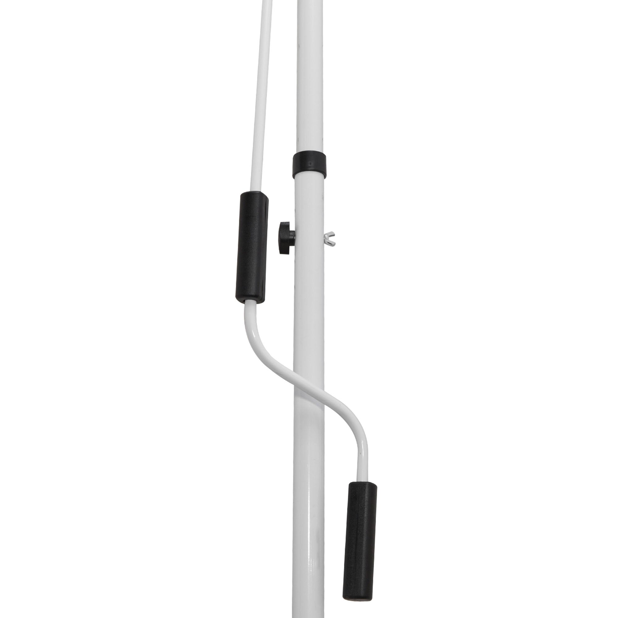 10x5ft Patio Sun Shade Canopy Manual Retractable Awning with 5.6-9.2ft Support Pole for Window, Door, Porch, Wine Red Patio Awnings at Gallery Canada