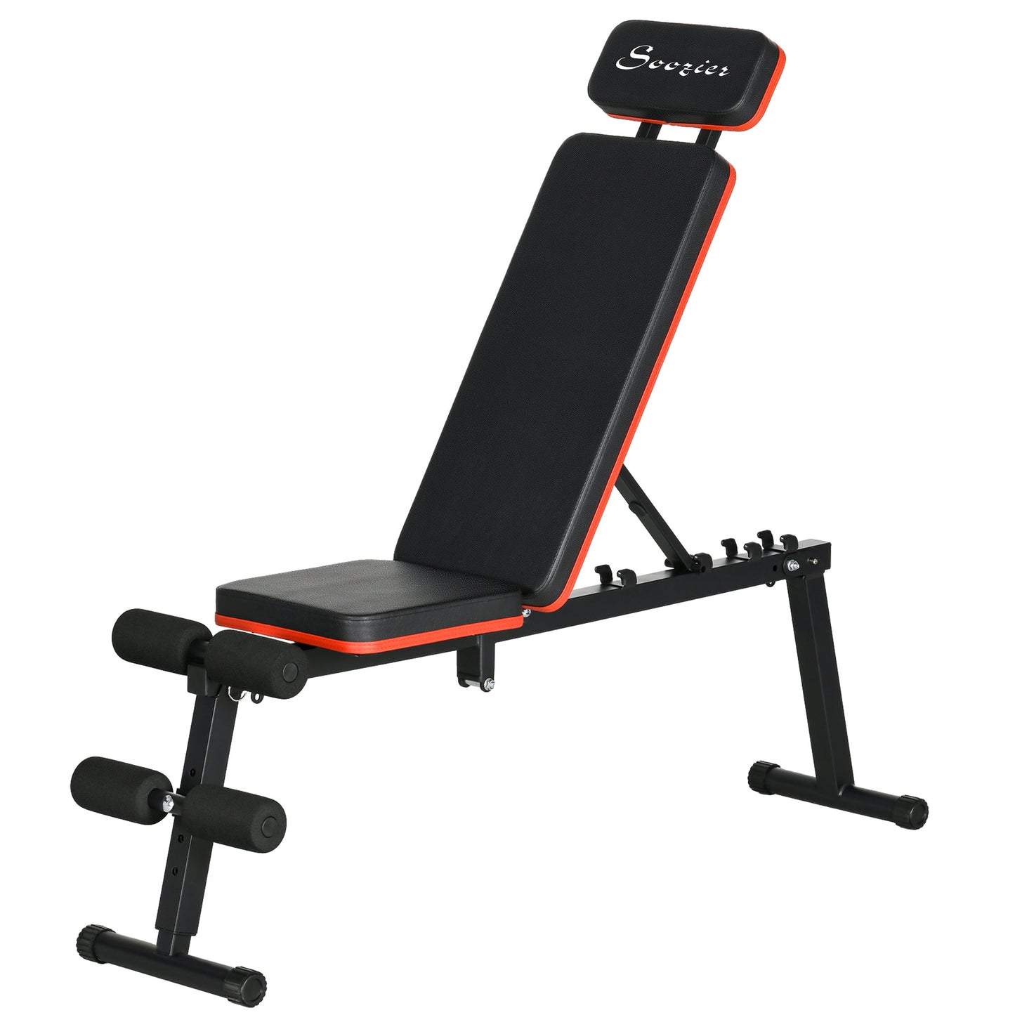 Adjustable Weight Bench, Foldable Workout Bench with Extended Head Protection, Flat or Incline Weight Benches   at Gallery Canada