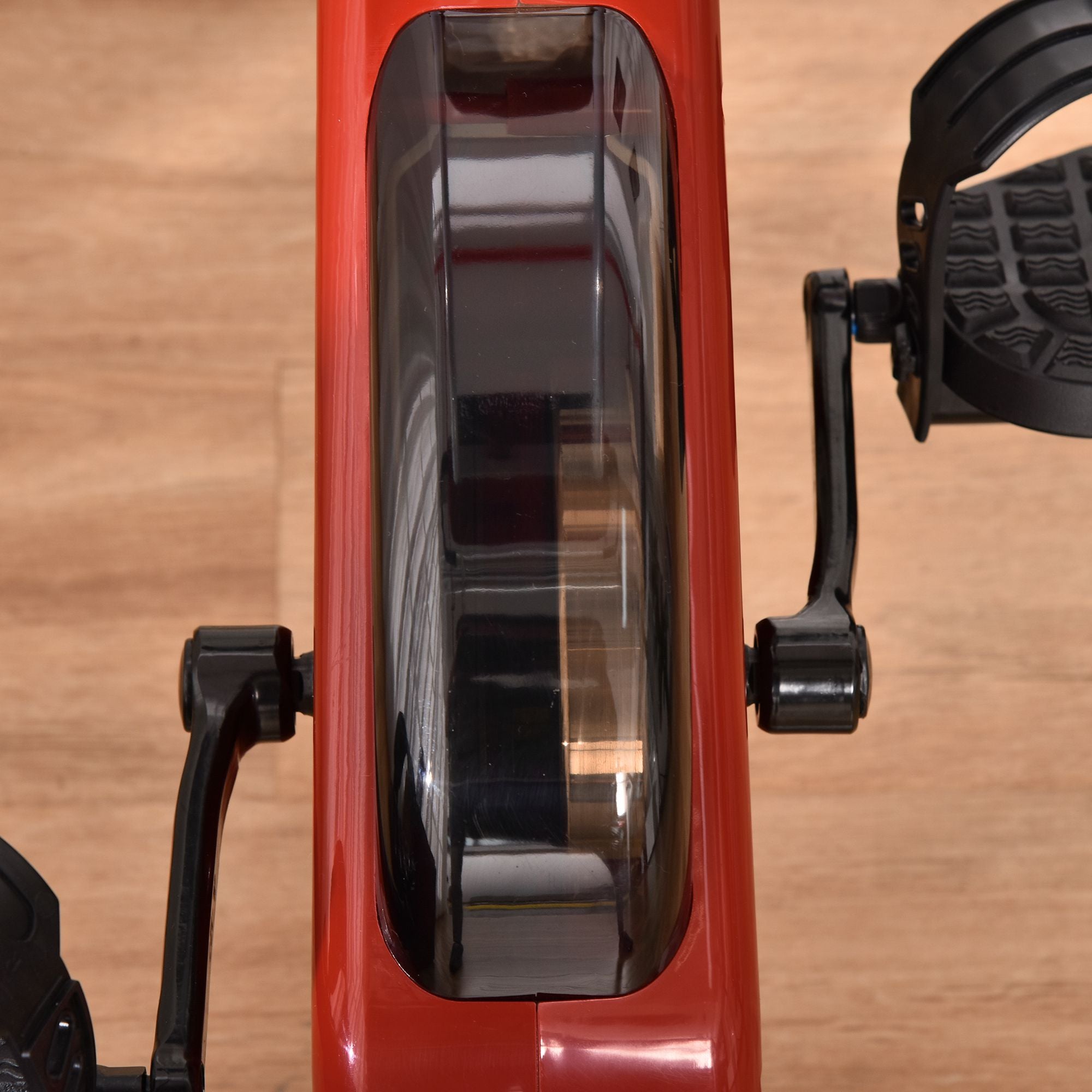 Foldable Indoor Stationary Bike with 8 Levels of Magnetic Resistance, Exercise Bike for Cardio Workout, Red Exercise & Stationary Bikes at Gallery Canada
