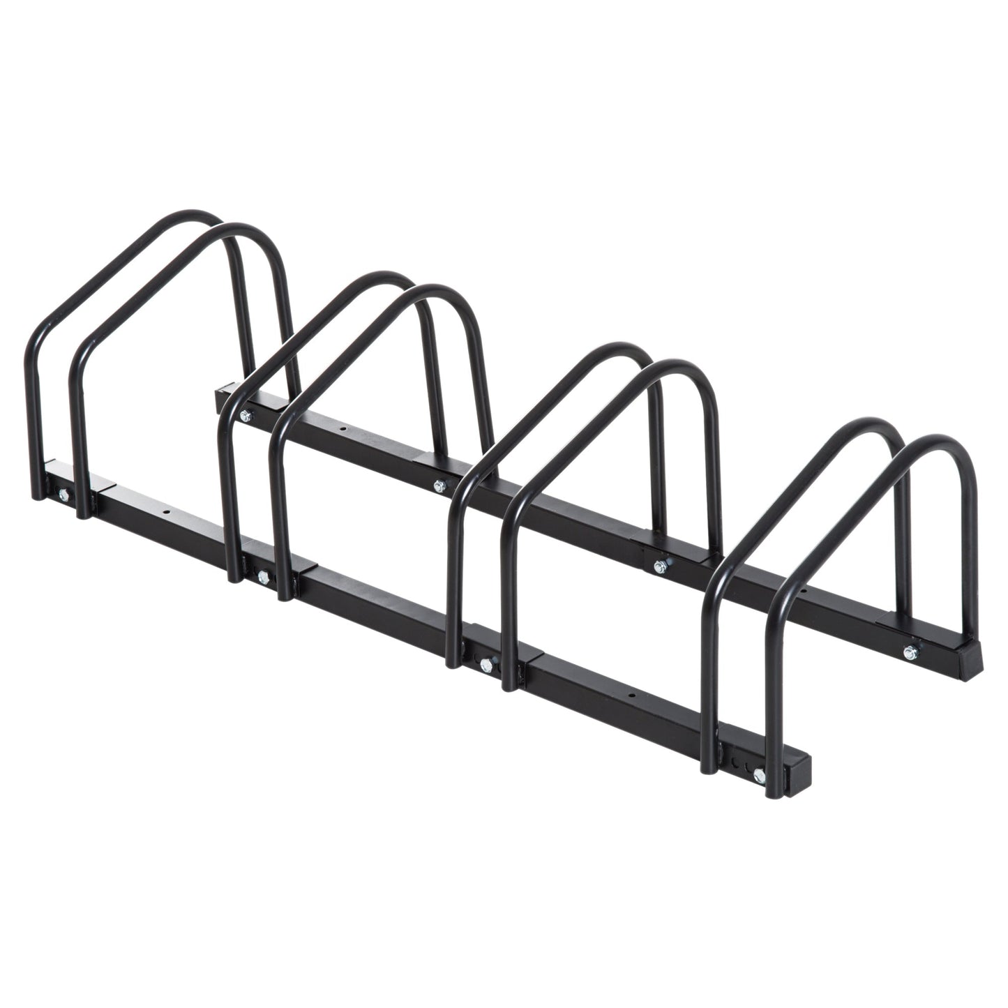 Bike Stand Parking Rack Floor or Wall Mount Bicycle Cycle Storage Locking Stand (4 Racks, Black) - Gallery Canada