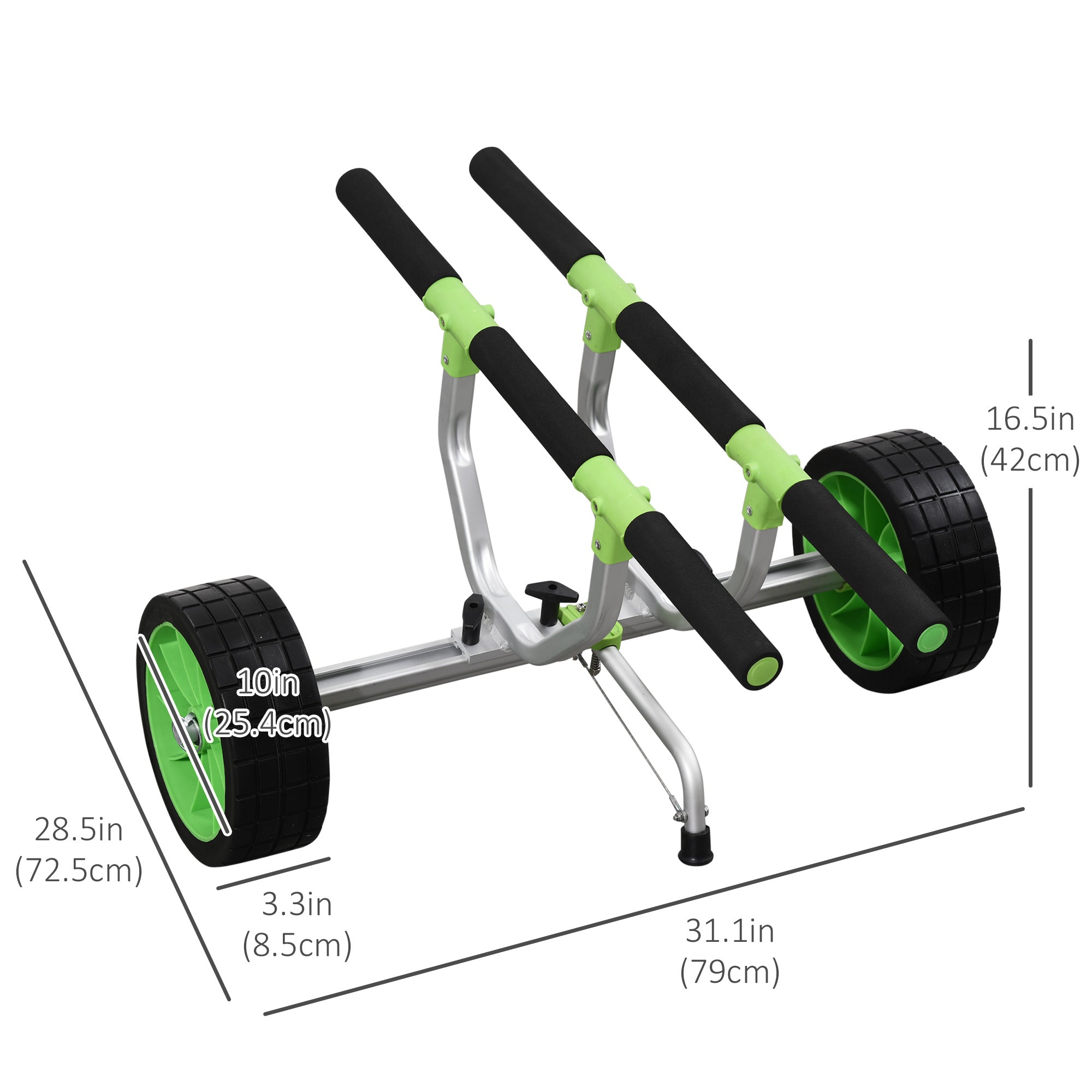 Kayak Cart Dolly with Adjustable Width and Flat-Free Wheels, Aluminum Frame, for Kayaks, Canoes, Paddleboards Kayak Carts   at Gallery Canada