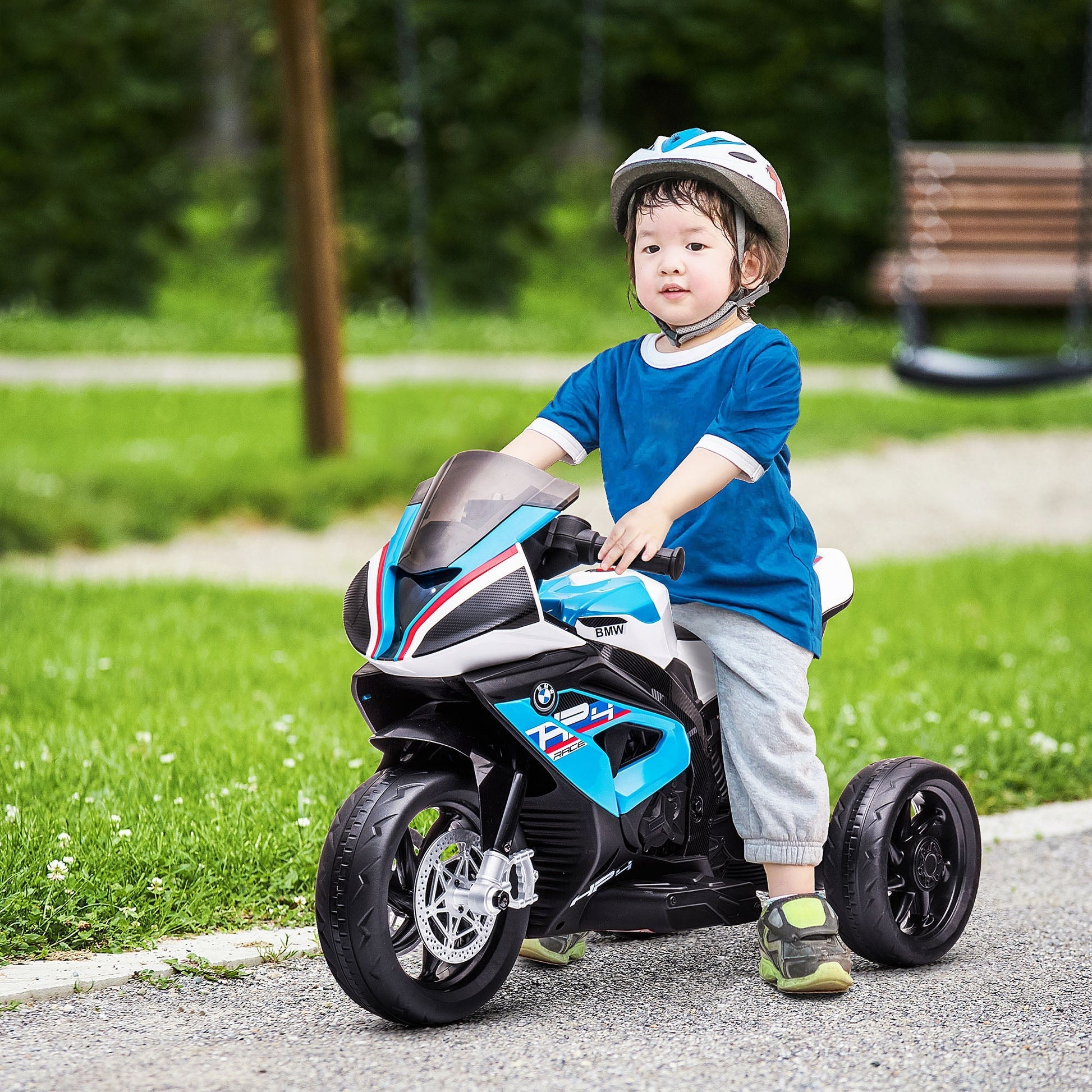 Kids 6V Electric Ride-On Motorcycle Battery Powered 1.5-5 Years Blue Electric Motorcycles   at Gallery Canada