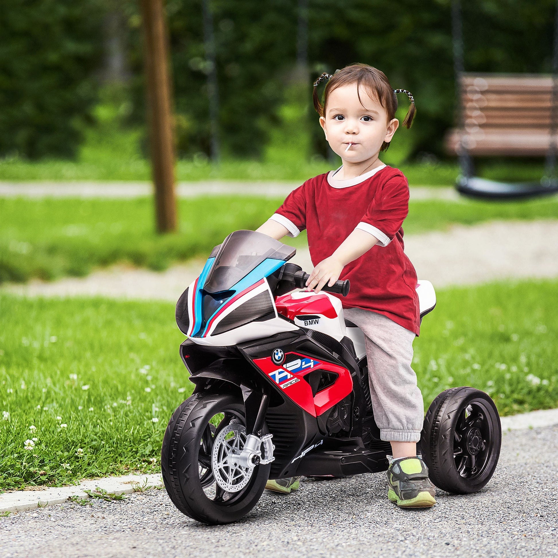 Kids 6V Electric Ride-On Motorcycle Battery Powered 1.5-5 Years Red Electric Motorcycles   at Gallery Canada