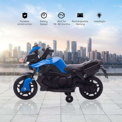 Kids Electric Motorcycle Ride-On Toy 6V 3 km/h Max Speed for Kids 18 - 48 months Blue Electric Motorcycles   at Gallery Canada