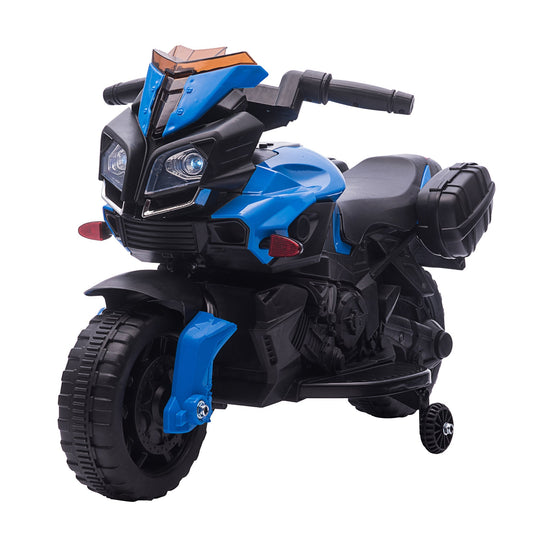 Kids Electric Motorcycle Ride-On Toy 6V 3 km/h Max Speed for Kids 18 - 48 months Blue - Gallery Canada