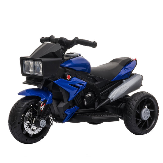 Kids Electric Pedal Motorcycle Ride-On Toy 6V Battery Powered w/ Music Horn Headlights Motorbike for Girls Boy Blue Electric Motorcycles Blue  at Gallery Canada