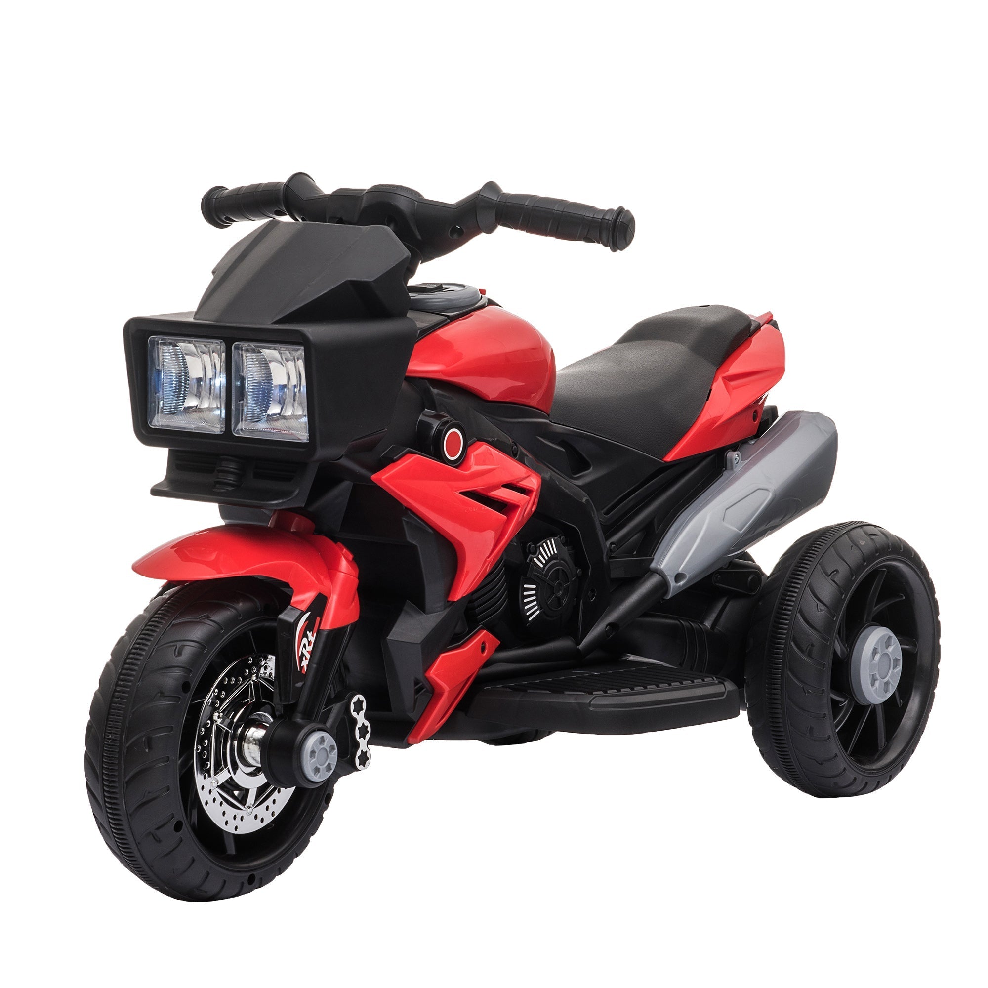 Kids Electric Pedal Motorcycle Ride-On Toy 6V Battery Powered w/ Music Horn Headlights Motorbike for Girls Boy Red Electric Motorcycles Red  at Gallery Canada