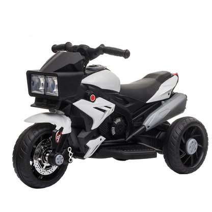 Kids Electric Pedal Motorcycle Ride-On Toy 6V Battery Powered w/ Music Horn Headlights Motorbike for Girls Boy White Electric Motorcycles White  at Gallery Canada