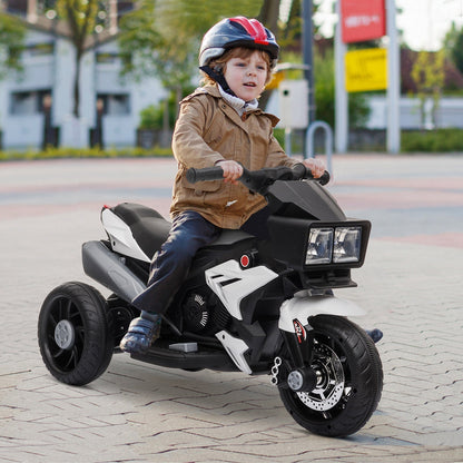 Kids Electric Pedal Motorcycle Ride-On Toy 6V Battery Powered w/ Music Horn Headlights Motorbike for Girls Boy White Electric Motorcycles   at Gallery Canada