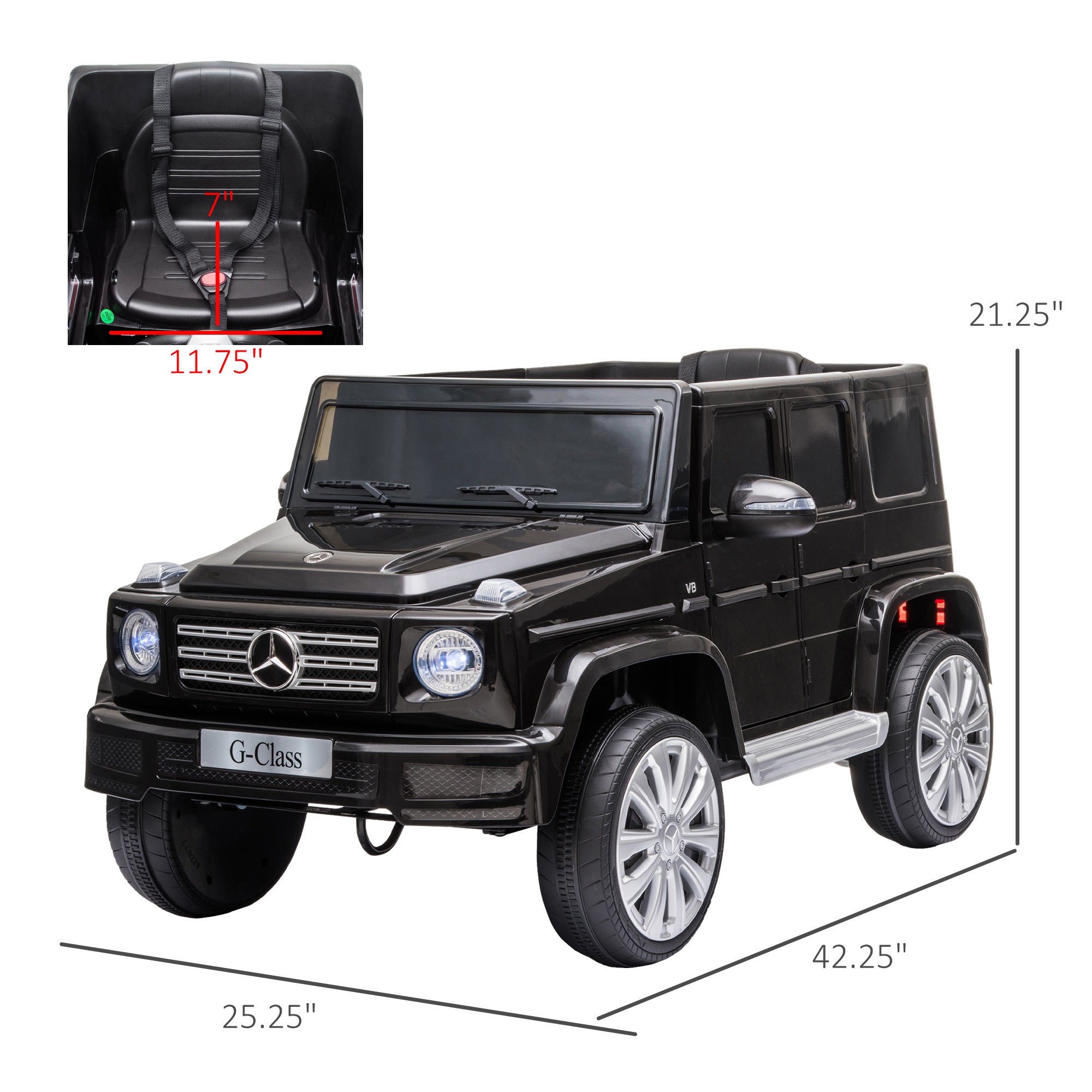 Kids Electric Ride On Compatible 12V Battery-powered Mercedes Benz G500 Toy Electric Toy Cars   at Gallery Canada