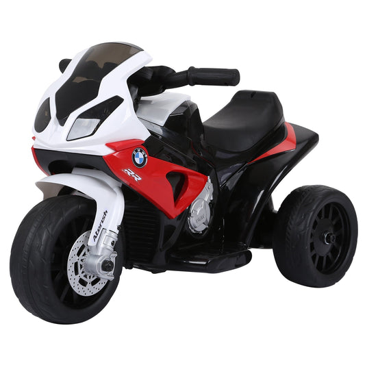 Licensed BMW 6V Battery Powered Kids Motorcycle with Headlight, Music, 3 Wheels - Red Electric Motorcycles Red  at Gallery Canada