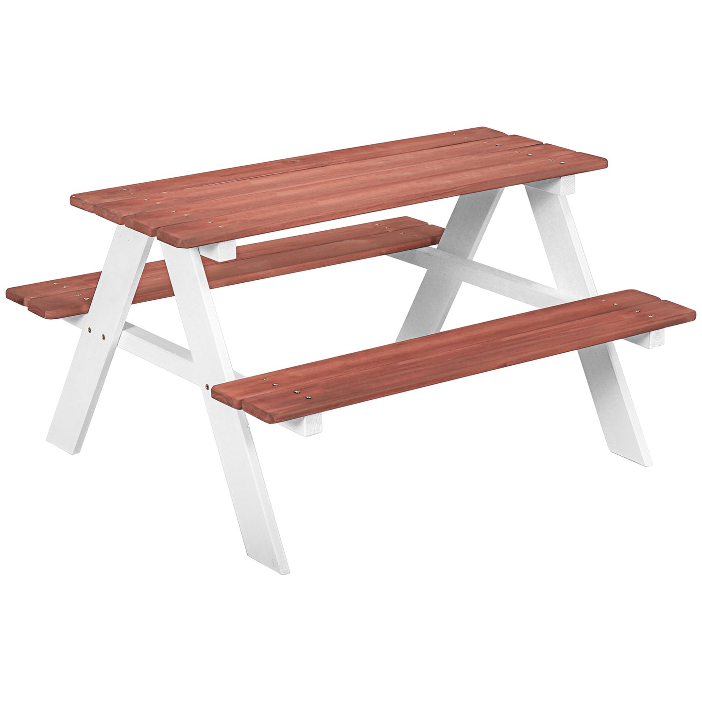 Kids Picnic Table and Chair Set, Wooden Table Bench Set Outdoor Activity for Backyard Garden Lawn, Girls Boys Gift Aged 3-8 Years Old Kids Outdoor Furniture Multi Colour  at Gallery Canada