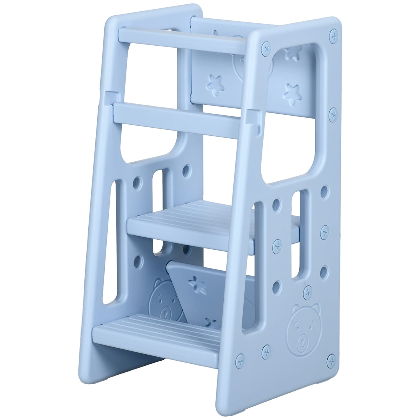 Kids Step Stool Adjustable Standing Platform Light Blue Toddler & Kids Step Stools Light Blue  at Gallery Canada