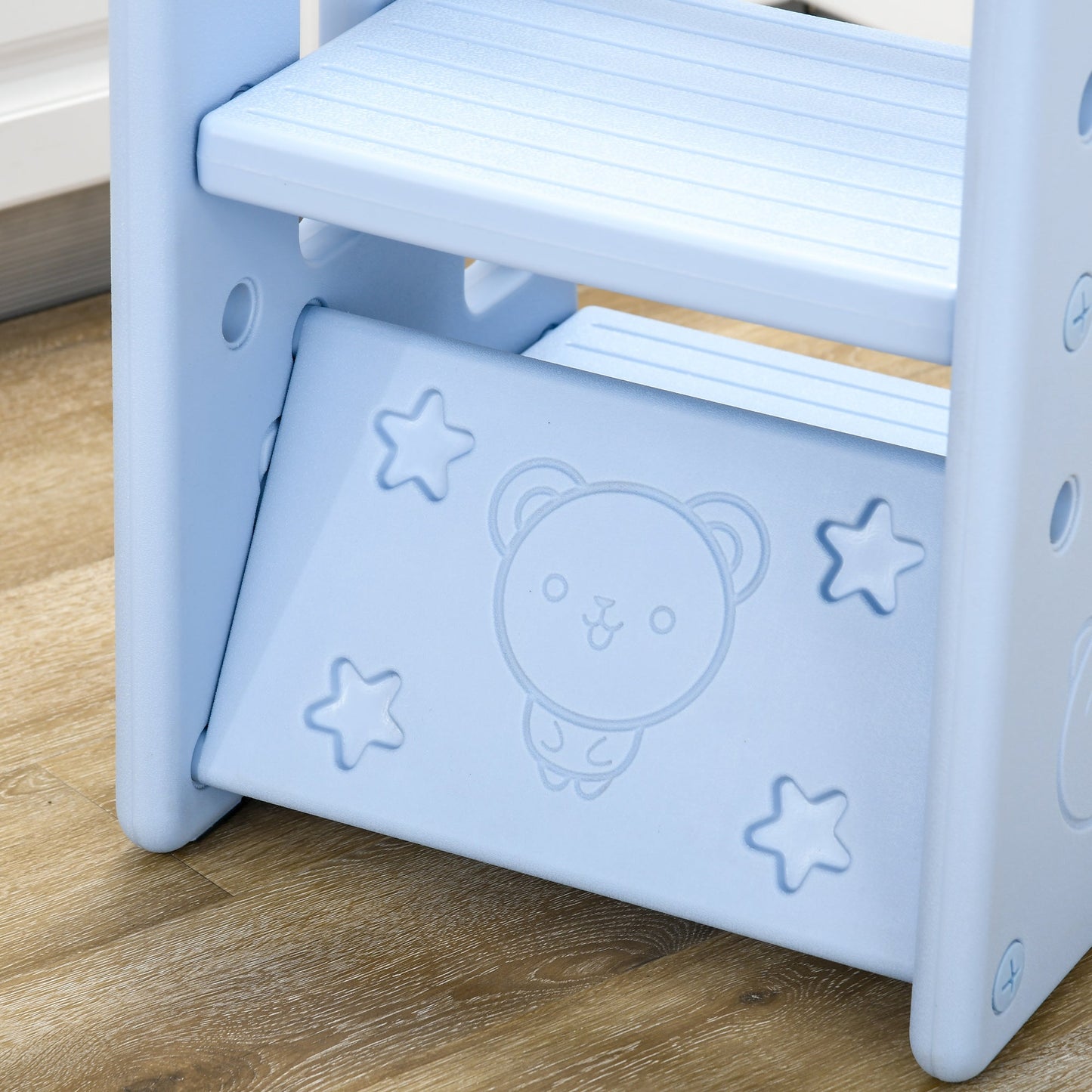 Kids Step Stool Adjustable Standing Platform Light Blue Toddler & Kids Step Stools   at Gallery Canada