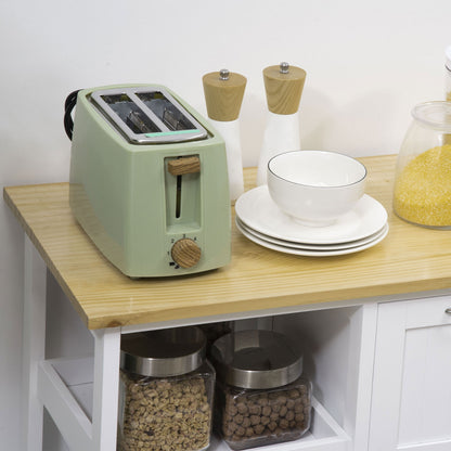 Wooden Top Kitchen Island Cart with Drawers, Shelves, Tray on Wheels, White Kitchen Islands & Kitchen Carts   at Gallery Canada