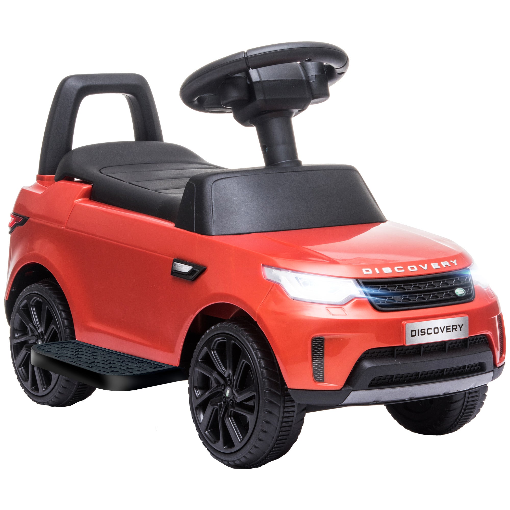 2 in 1 6V Land Rover Licensed Electric Car for Kids, Sliding Car with Music Horn Headlights, for 18-60 Months Red Electric Toy Cars   at Gallery Canada