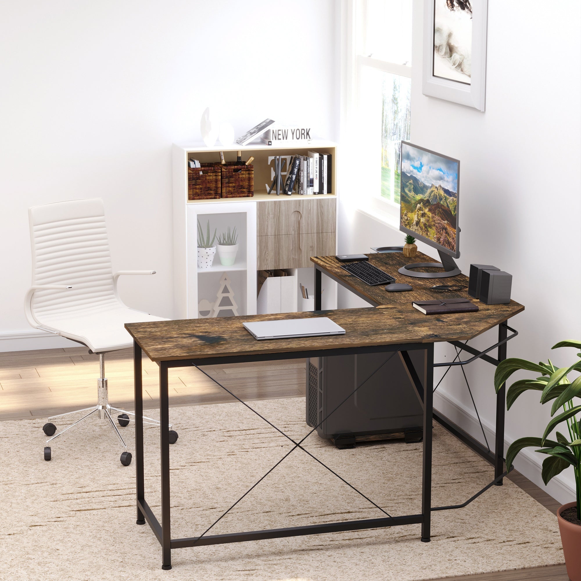 L-Shaped Computer Desk, 59