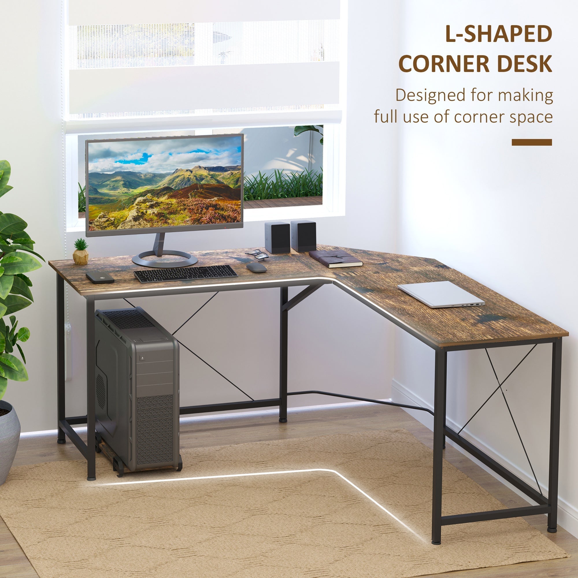 L-Shaped Computer Desk, 59