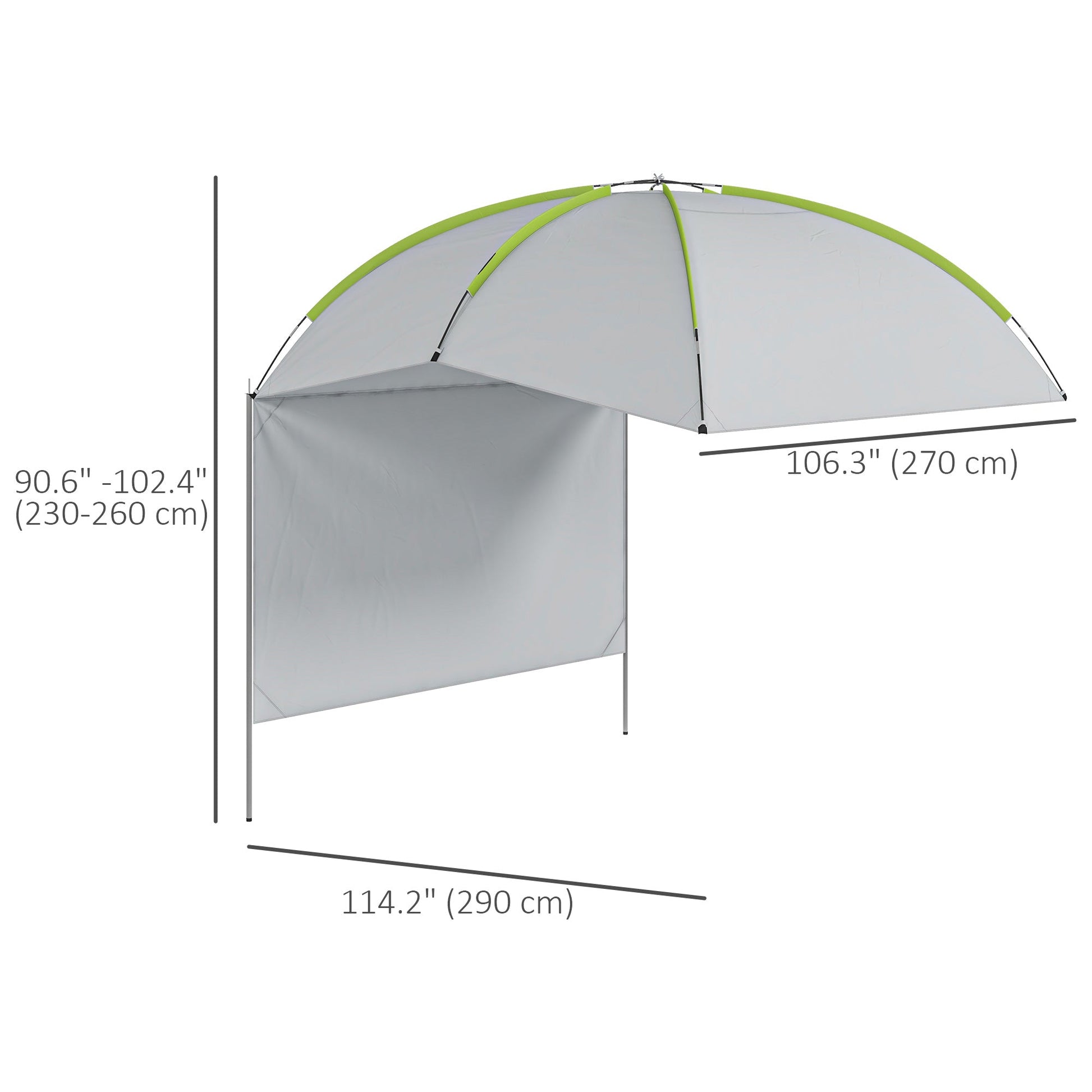 SUV Awning Tailgate Tent, Portable Car Awning with Side Wall, for Truck, RV, Van, Trailer and Overlanding Camping Camping Tents   at Gallery Canada