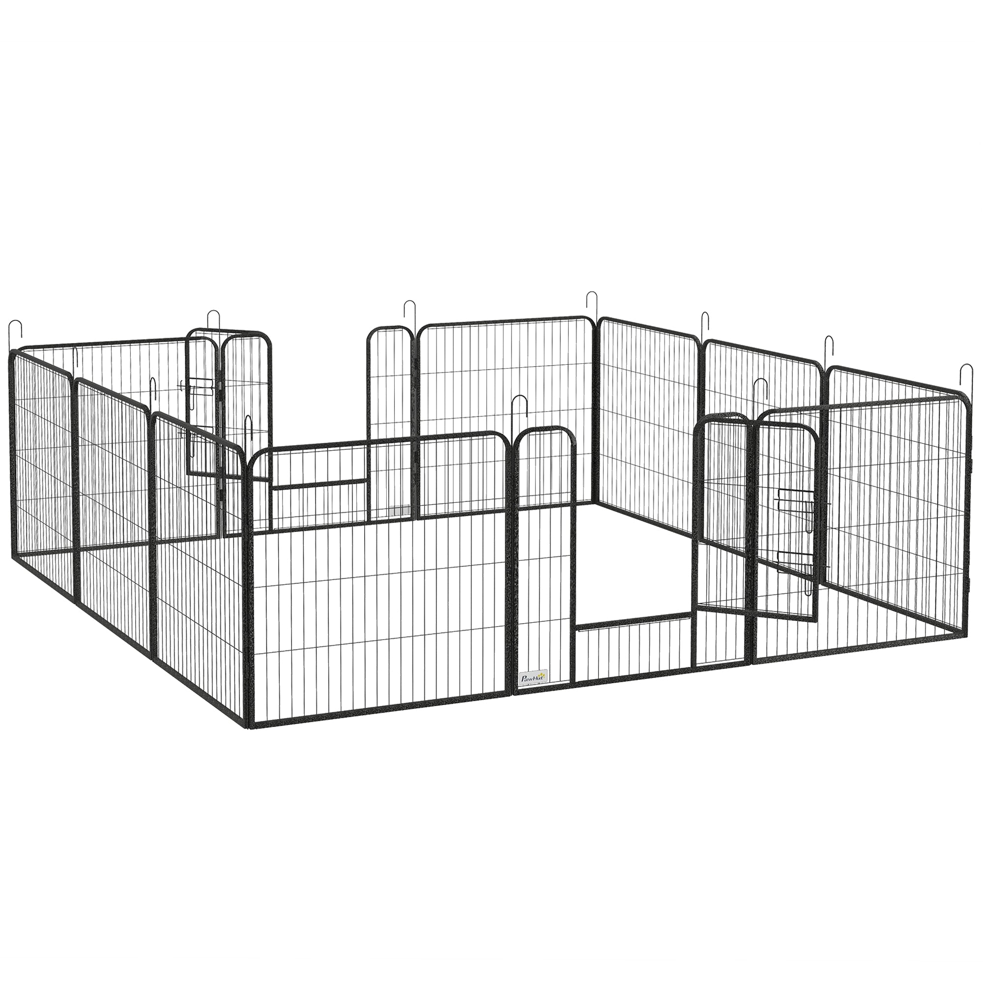 Dog Pen with Gate, 12 Panels Puppy Playpen, Dog Fence, 31.5