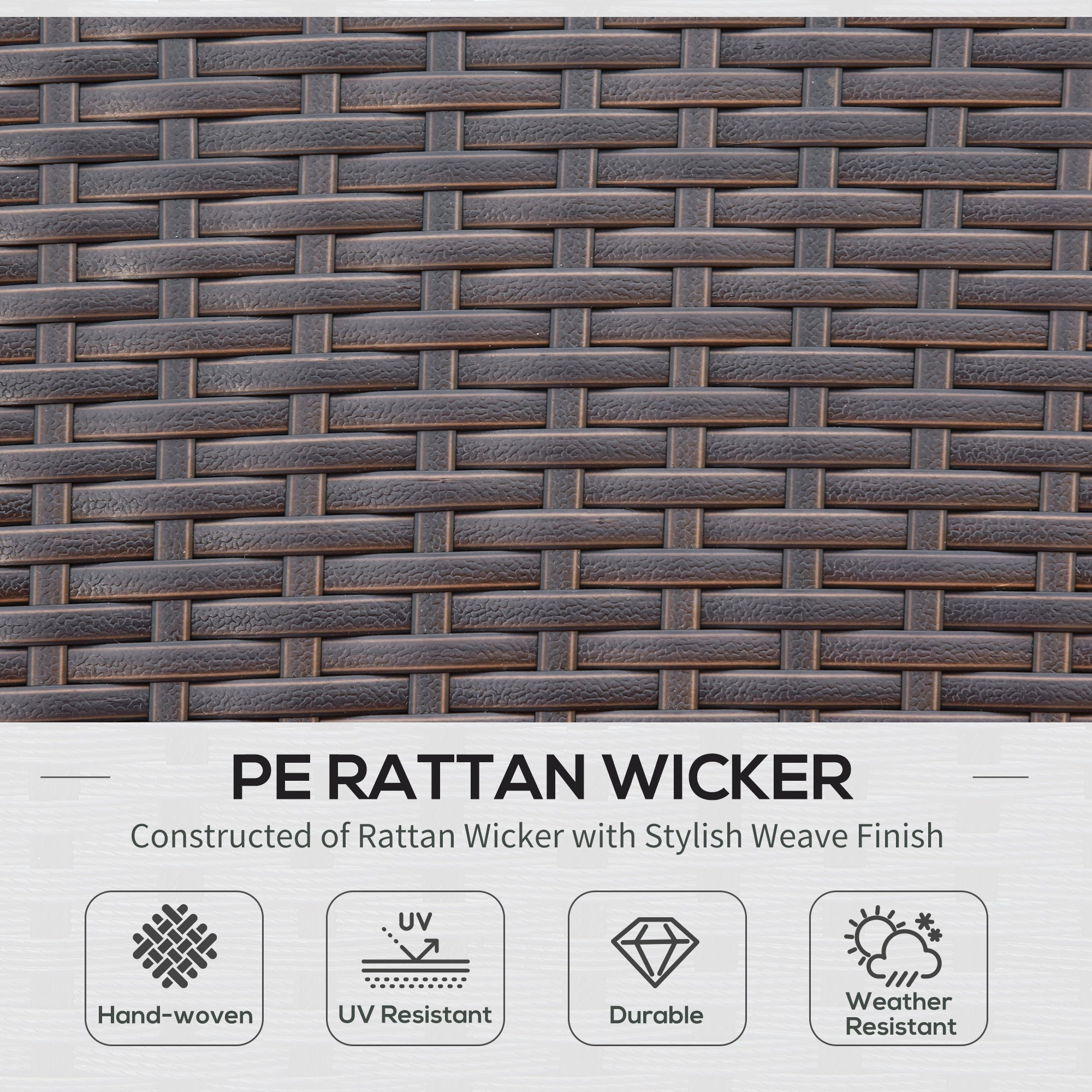 4 PCS Patio PE Rattan Wicker Sofa Set Outdoor Conversation Furniture w/ Two Tier Tea Table &; Cushions, Red Patio Furniture Sets at Gallery Canada