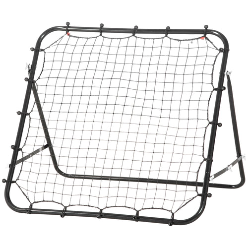 Volleyball Rebounder Net Football Training Aid Kickback Target Play Black