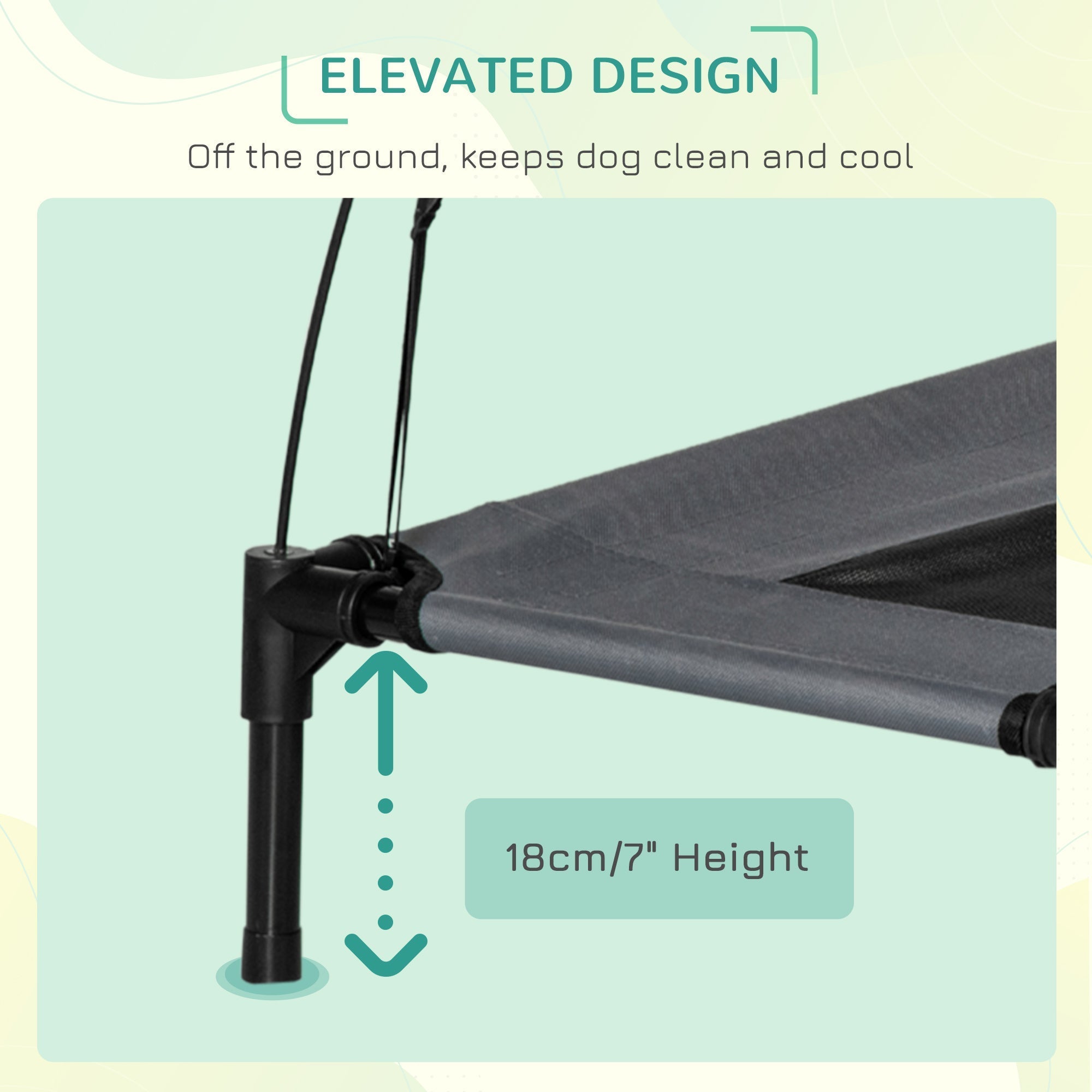 Large Elevated Dog Bed 6.2