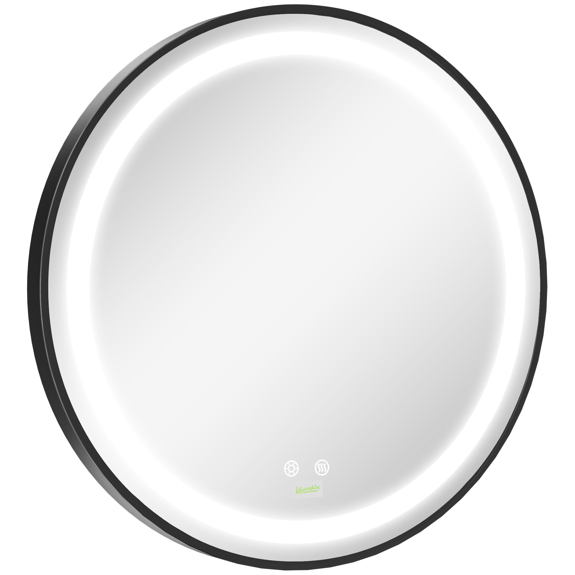 LED Bathroom Mirror for Vanity, Dimmable Lighted Anti Fog Wall Mirror with 3 Temperature Colors, Plug-in, 24 Inch Wall Mirrors Black  at Gallery Canada