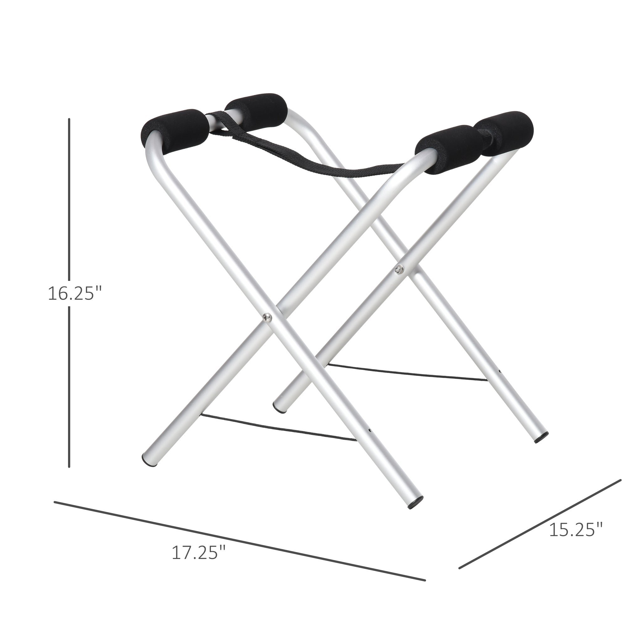 2 Pieces Universal Kayak Storage Stand &; Rack for Cleaning, Storing, &; Maintenance with Aluminum Frame &; Folding Design Kayak Carts at Gallery Canada