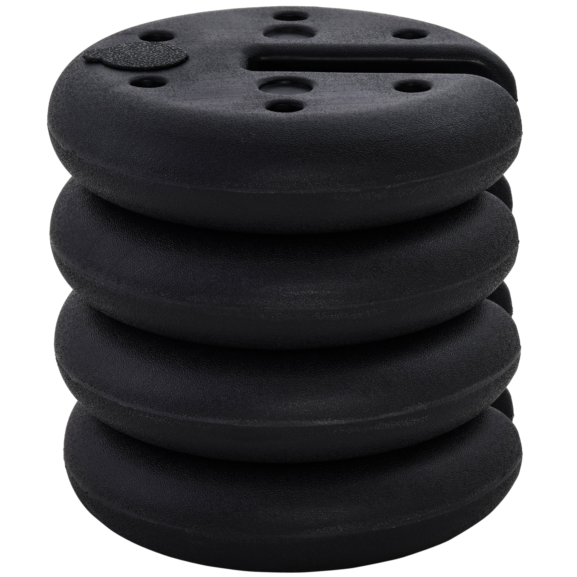Set of 4 Party Tent Canopy Weight Plate Kit Gazebo Pop Up Tent Anchor Base Weights Canopy Shelter Leg Weights Umbrella Bases Black at Gallery Canada