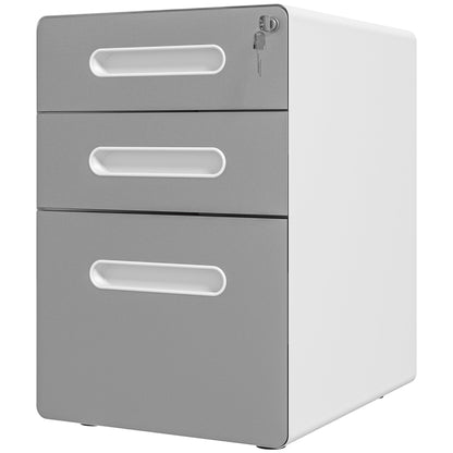 Lockable File Cabinet, Steel Filing Cabinet on Wheels for Legal, A4, Letter Size, Home Office Office Cabinets & Cupboards Multi Colour  at Gallery Canada