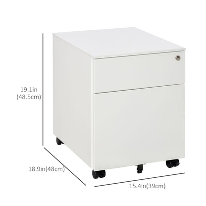 Lockable File Cabinet, Steel Filing Cabinet on Wheels for Legal, A4, Letter Size, with Pencil Tray for Home Office Office Cabinets & Cupboards   at Gallery Canada