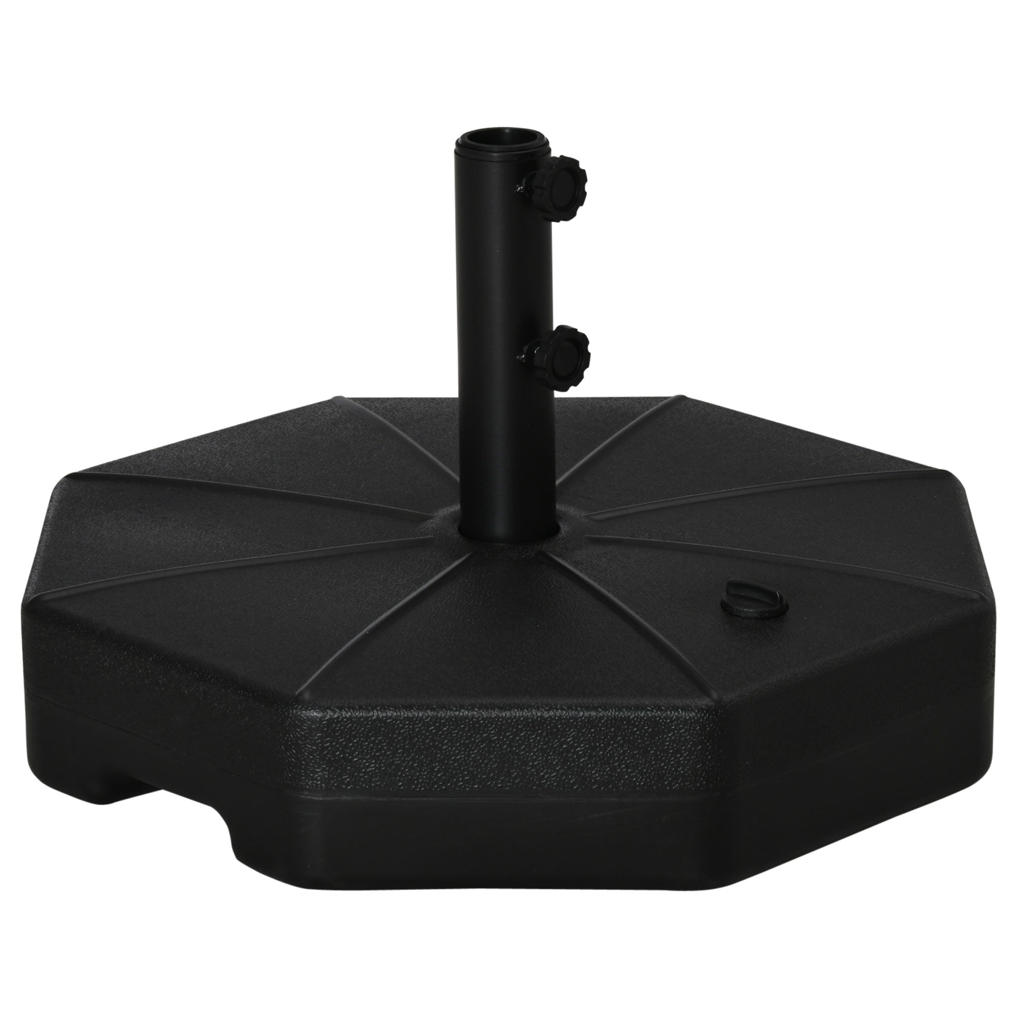 Patio Umbrella Base Parasol Holder Outdoor Market Umbrella Stand Weights, Water/Sand Filled for Garden, Poolside, Black Umbrella Bases Black at Gallery Canada