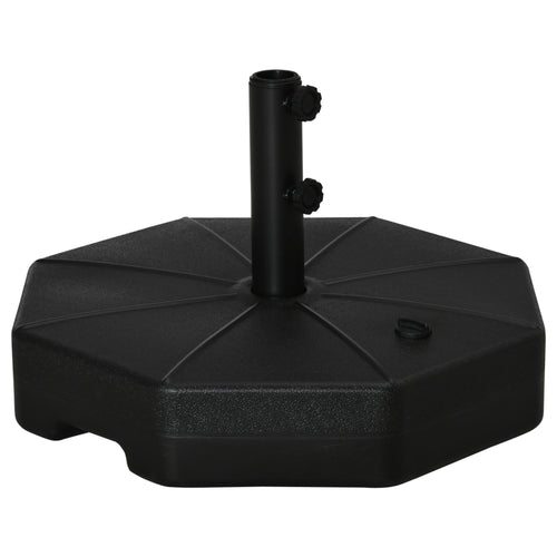 Patio Umbrella Base Parasol Holder Outdoor Market Umbrella Stand Weights, Water/Sand Filled for Garden, Poolside, Black