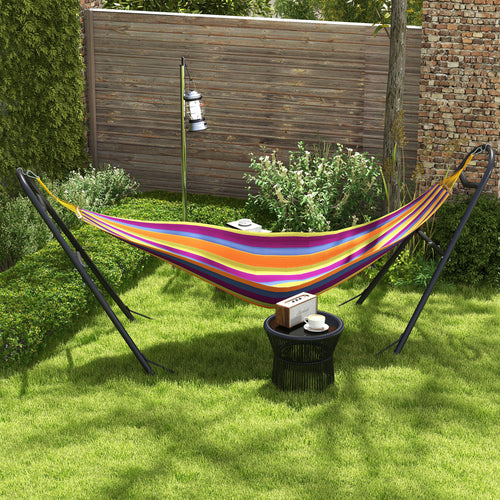 10.3ft Hammock Stand, Adjustable Hammock Stand Fits 9-14 ft Hammocks, Heavy Duty 450 lbs Capacity, Black