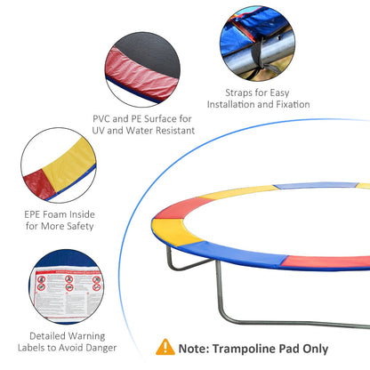 Φ8ft Trampoline Pad Φ96" Spring Safety Replacement Gym Bounce Jump Cover EPE Foam Colorful Trampolines   at Gallery Canada