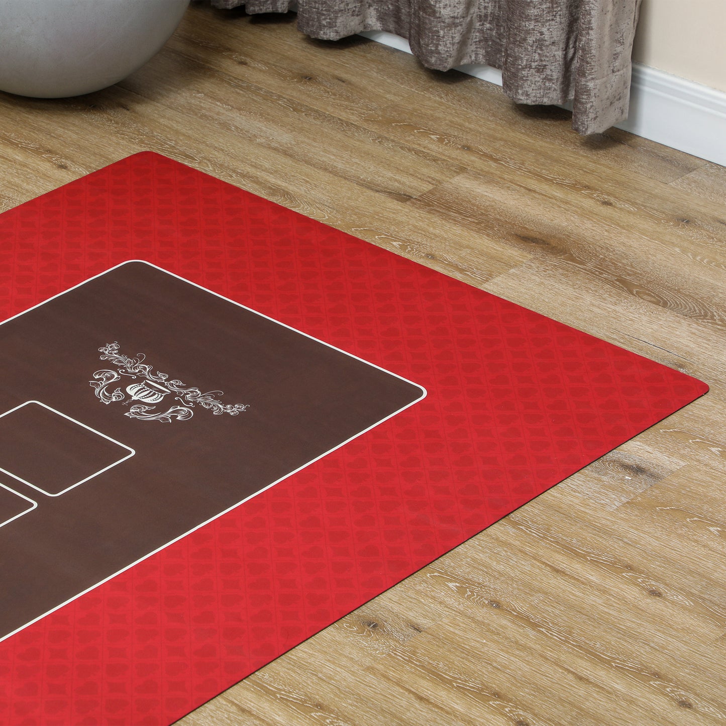 Poker Table Top Poker Mat for 12 Player, Red Game Tables   at Gallery Canada