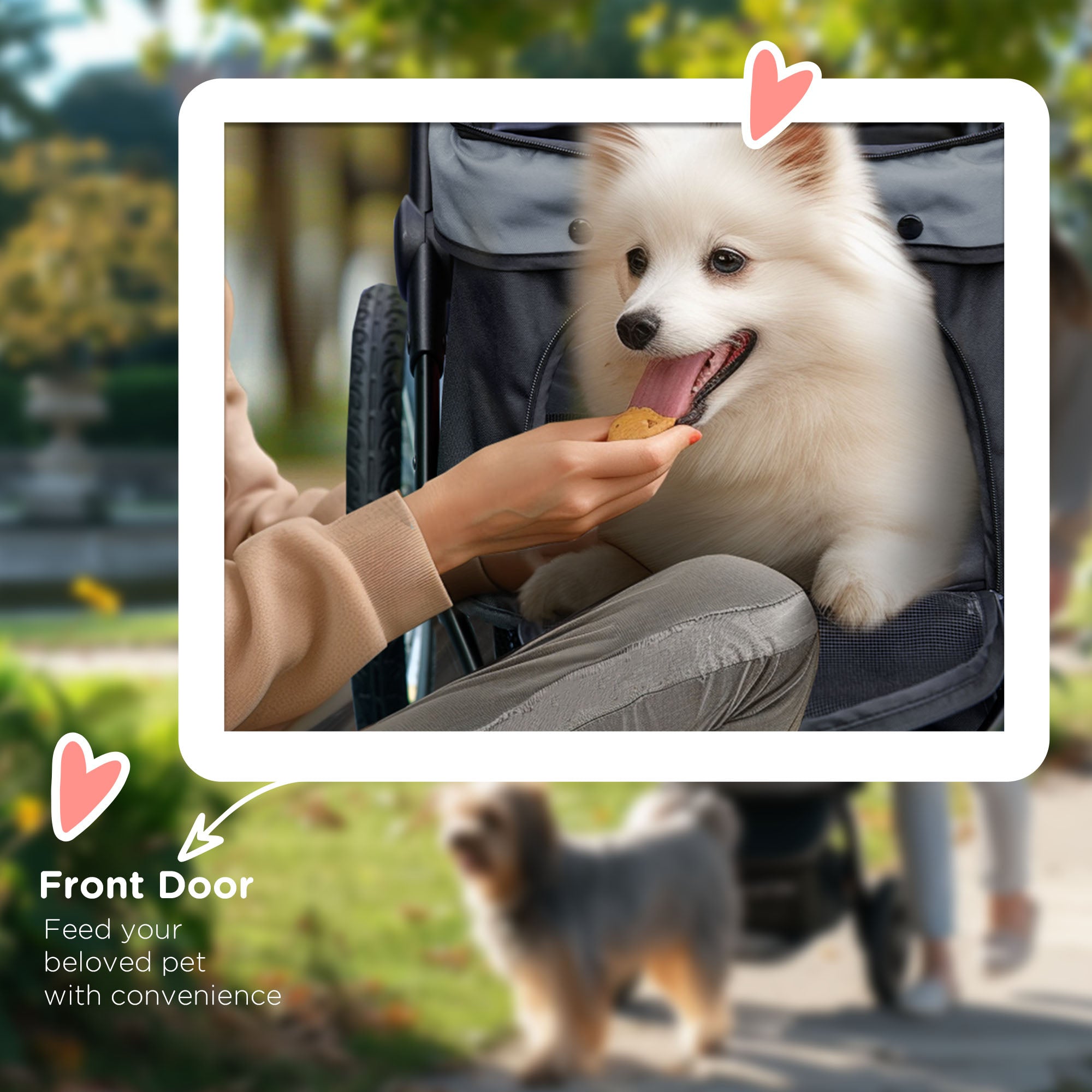 3 Big Wheels Pet Stroller for Small, Medium Dogs, Cat Stroller Travel Folding Carrier with Adjustable Canopy, Black Dog Bike Trailers & Strollers at Gallery Canada
