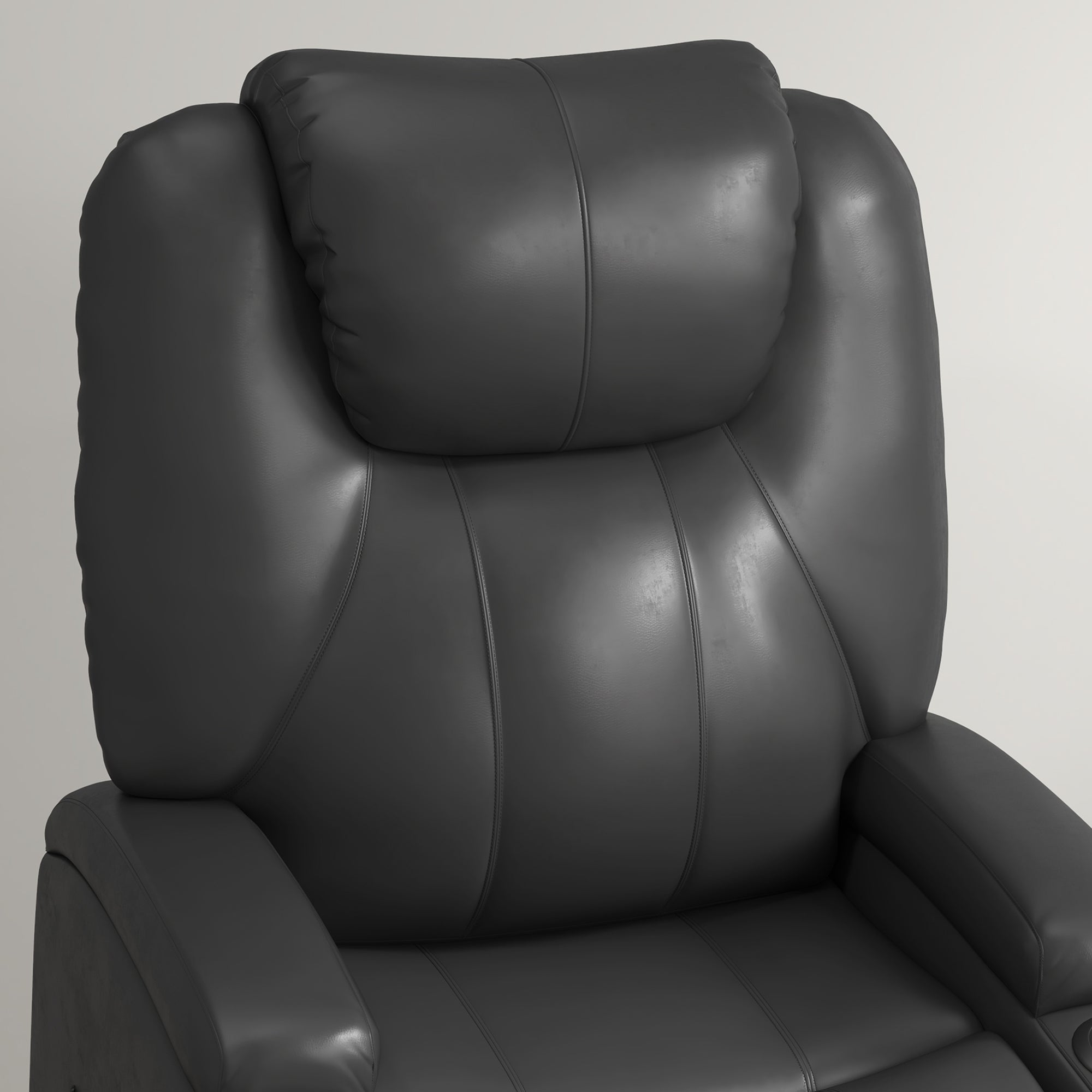 Power Recliner, Electric Lift Chair for Elderly with Footrest, Remote Control, Side Pockets and Cup Holders, Grey Electric Power Lift Chairs   at Gallery Canada