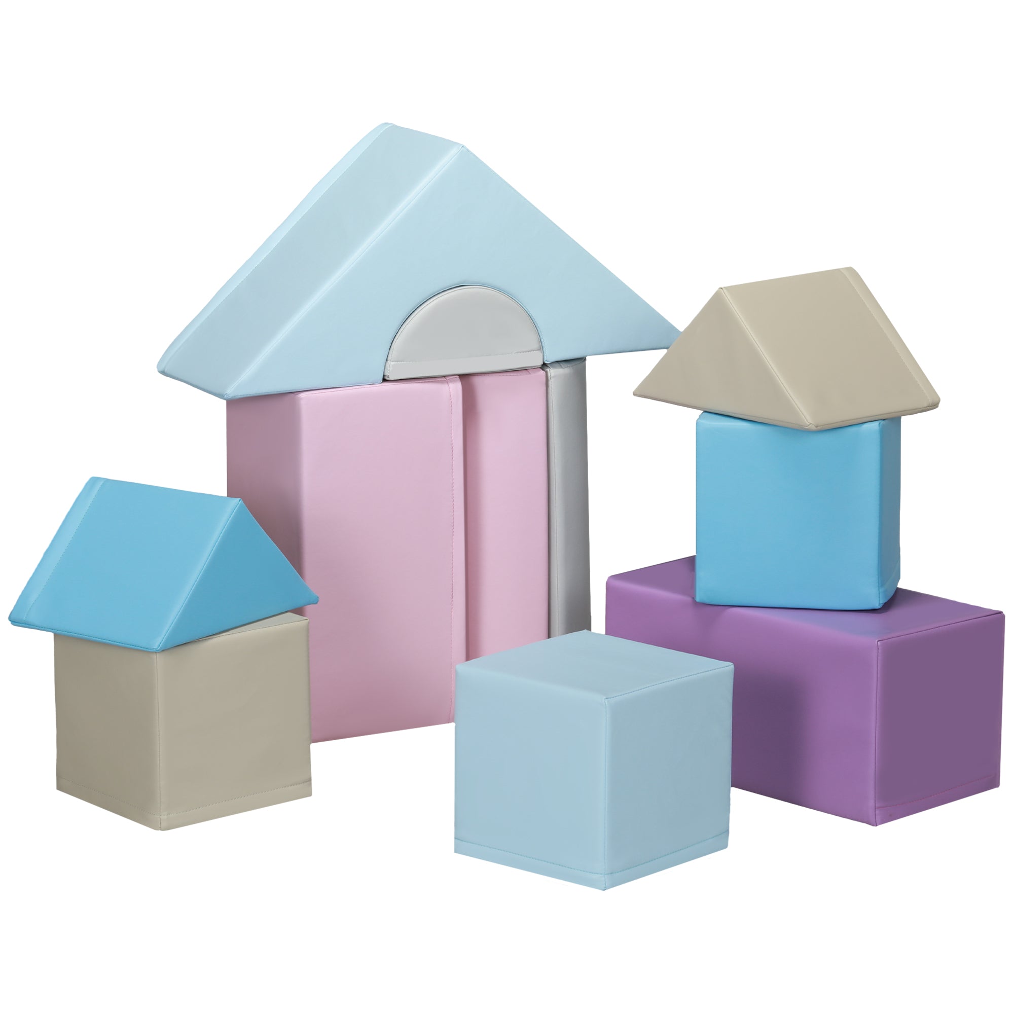 11 Piece Soft Play Blocks Kids Climb and Crawl Gym Toy Foam Building Multicolour Baby Gym & Playmats Macaron Colour at Gallery Canada