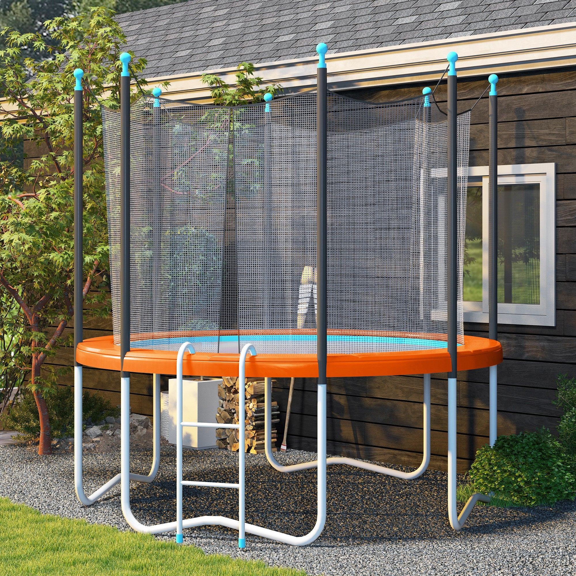 12ft Trampoline Replacement Pad Trampoline Spring Cover EPE Foam Light Orange Trampolines at Gallery Canada