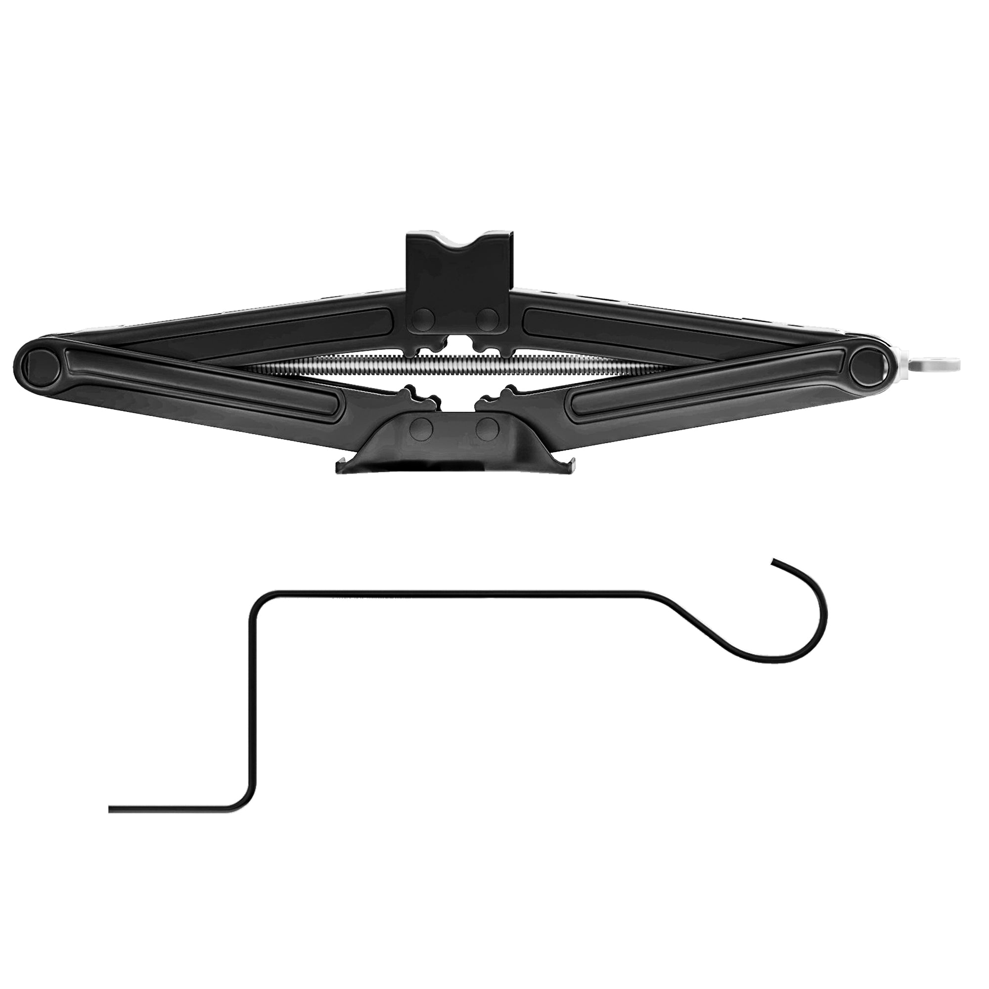 Steel Car Jack, Portable Scissor Jack, 2 Ton (4400 lbs) Capacity for Auto Sedan SUV MPV Tire Changes &; Repairs, Black Automotive Black at Gallery Canada