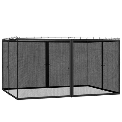 Replacement Mosquito Netting for Gazebo 10' x 13' Black Screen Walls for Canopy with Zippers Gazebos   at Gallery Canada