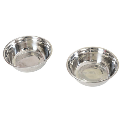 Elevated Dog Bowls with Storage for Large Dogs, 2 Stainless Steel Bowls, Brown Dog Bowls   at Gallery Canada